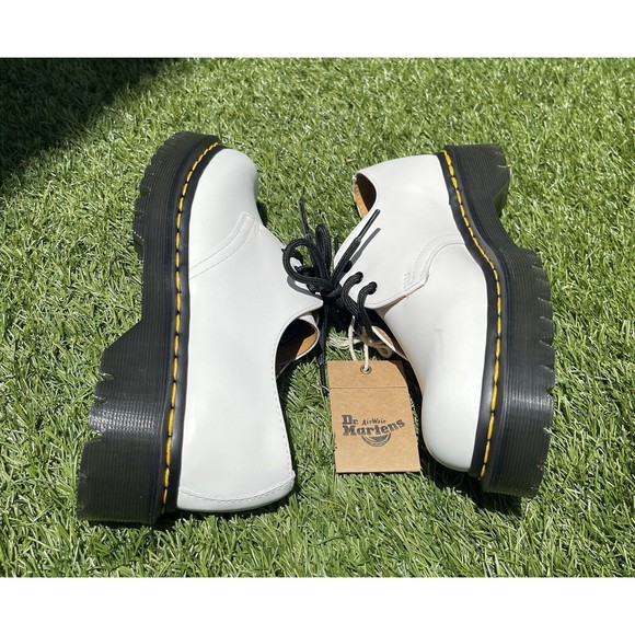 Dr Martens 1461 BEX SMOOTH White LEATHER OXFORD Unisex SHOES Size 5 US M - Picture 6 of 14